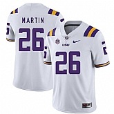 LSU Tigers 26 Ronald Martin White Nike College Football Jersey Dzhi,baseball caps,new era cap wholesale,wholesale hats
